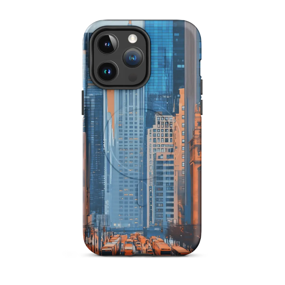 Urban Symphony in Blue and Orange