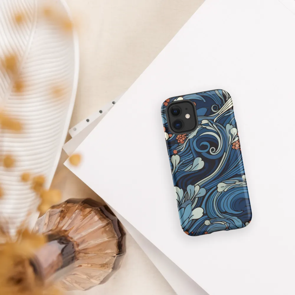 Nature's Elegance: An Oceanic Tapestry | Phone Case |  12 mini | Tough Case | Matte