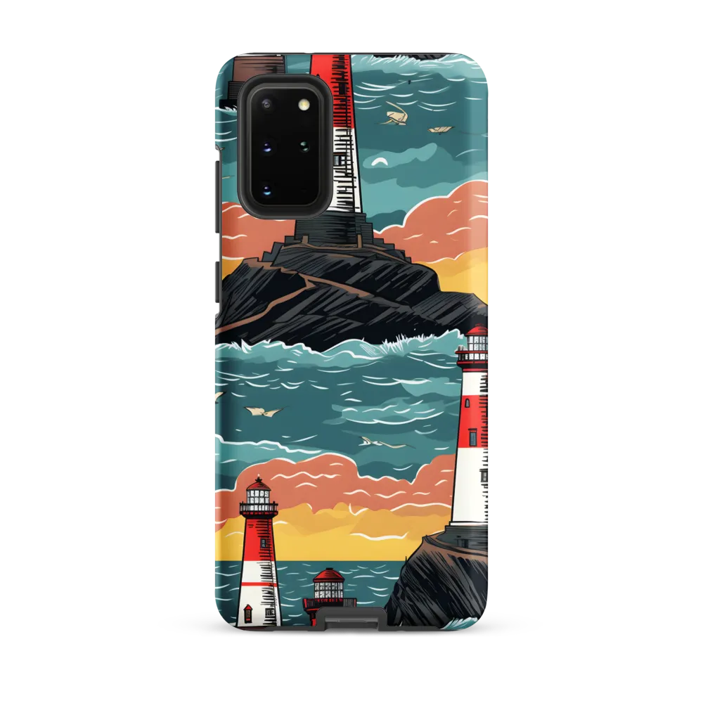 Lighthouses in a Whimsical Ocean