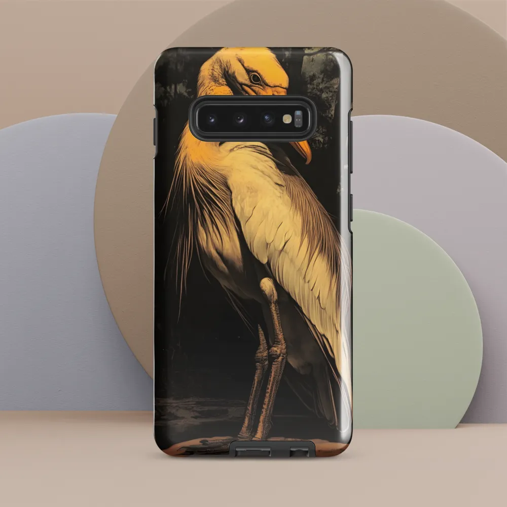 Majestic Egret in Twilight | Phone Case |  S10 Plus | Tough Case | Glossy