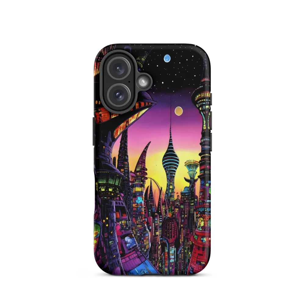 Futuristic Cityscape at Dusk | Phone Case