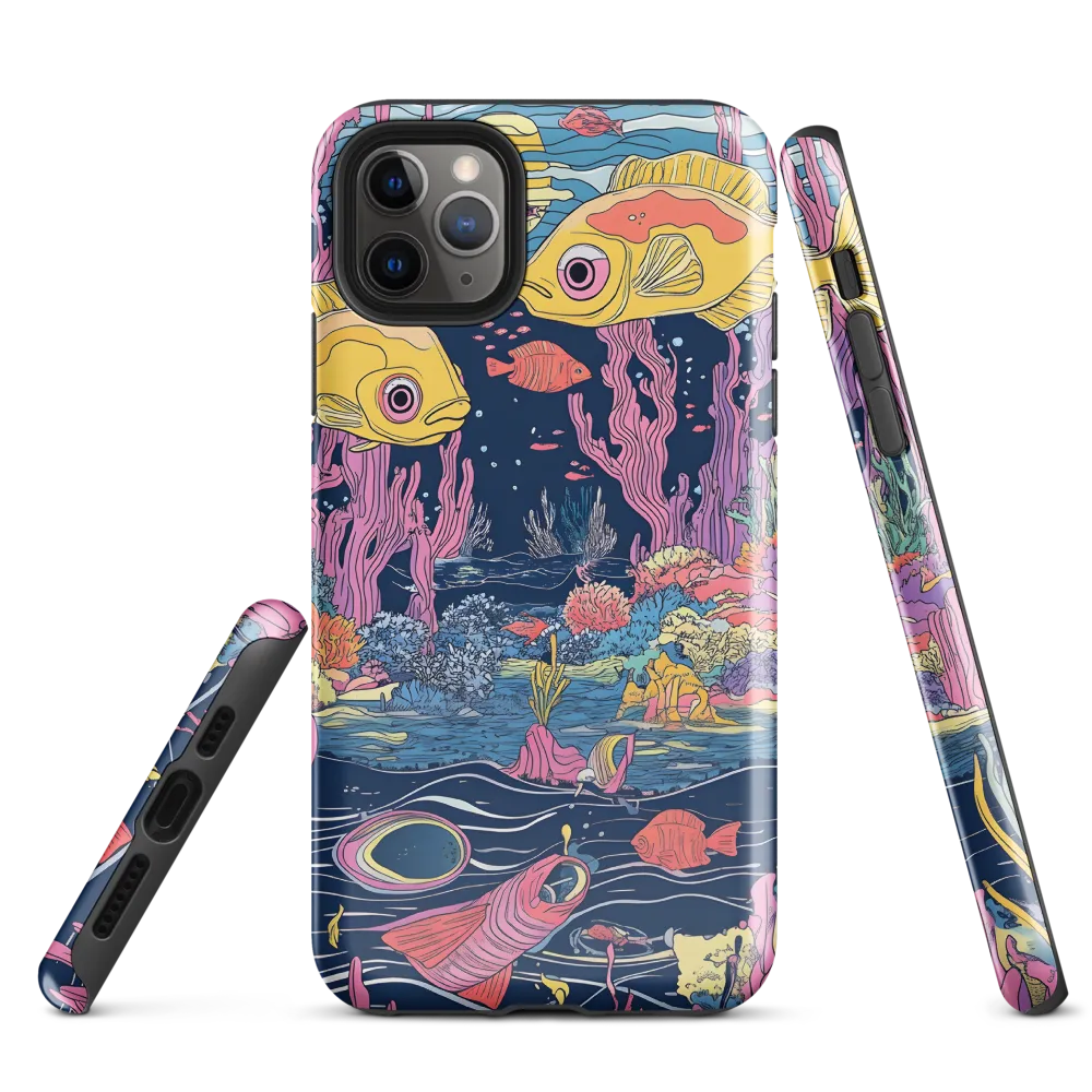 Underwater Dreamscape: A Playful Encounter | Phone Case |  11 Pro Max | Tough Case | Glossy