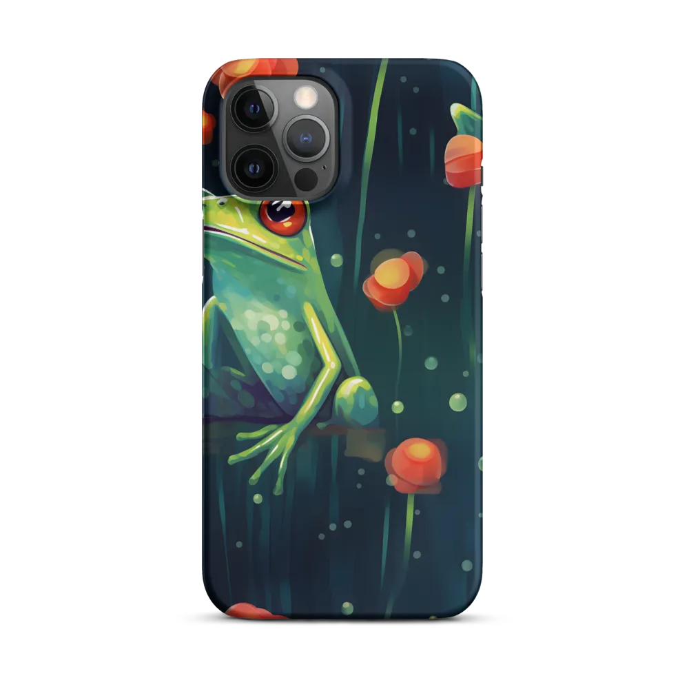 Playful Frogs in a Lush Pond
