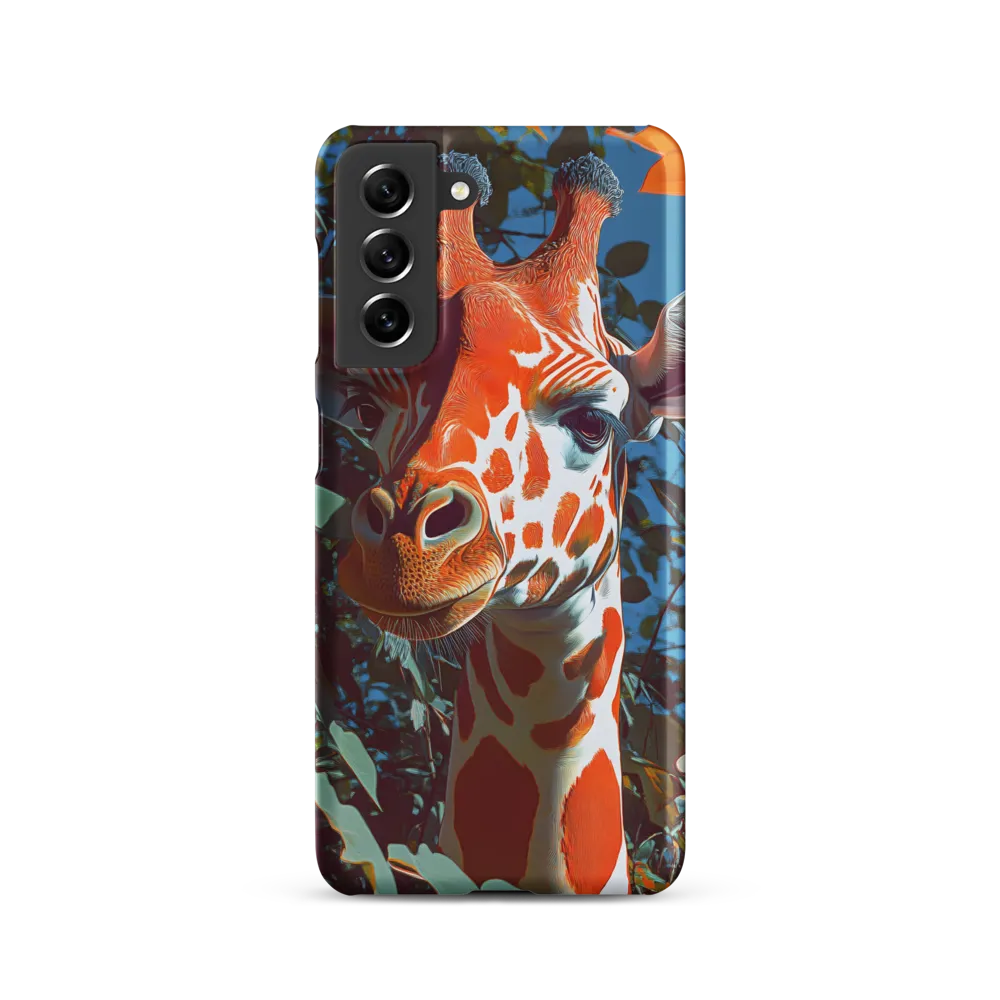 Giraffe in the Lush Canopy | Phone Case |  S21 | Snap Case | Matte