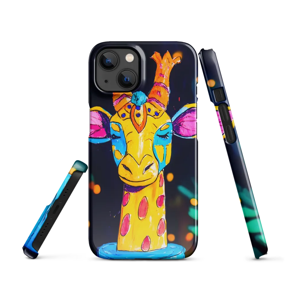 Whimsical Giraffe in Vibrant Colors
