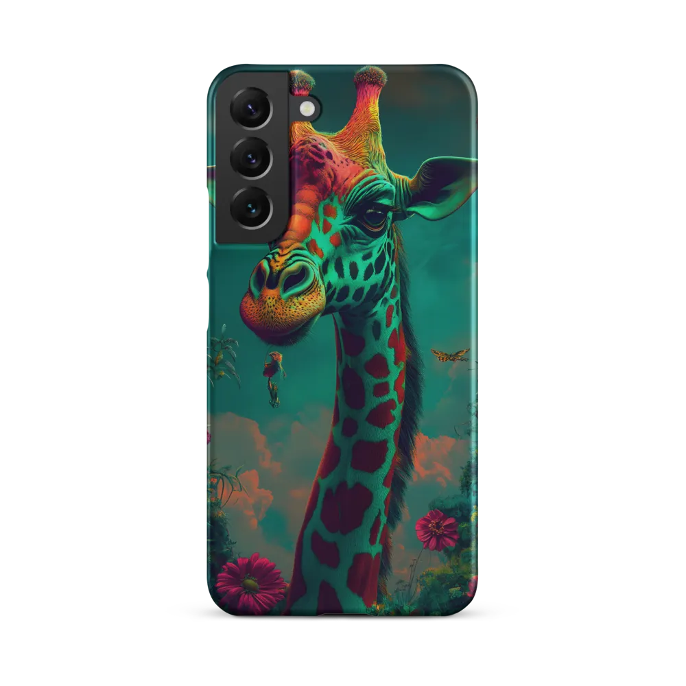 Whimsical Giraffe Among Blossoms