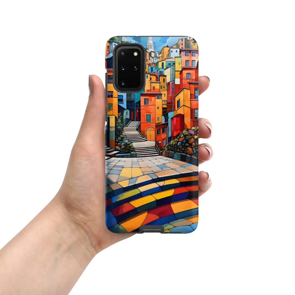 Vibrant Village: A Cubist Journey