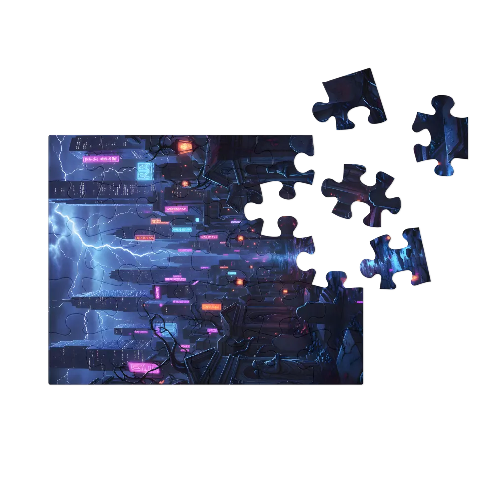 Electric Necropolis 
 Jigsaw Puzzle in Tin Box