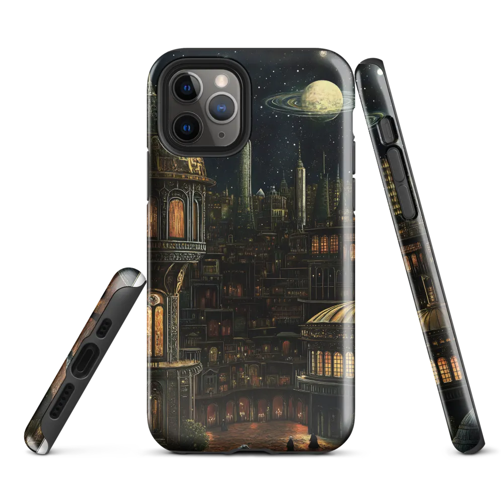 Celestial Enigma: A Surreal Cityscape