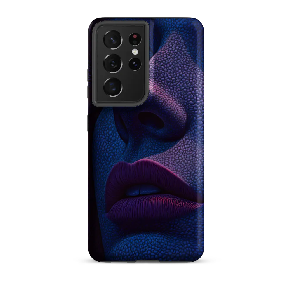 Pebbled Blue — Close Study of a Face