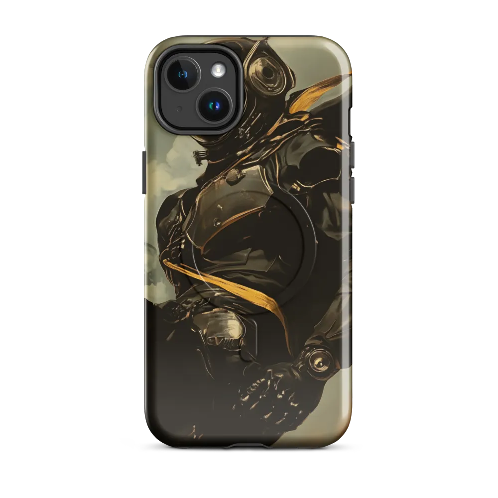 Ethereal Explorer: The Enigmatic Astronaut | Phone Case |  14 Plus | MagSafe® Tough Case | Glossy