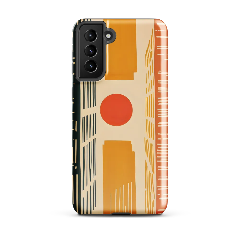 Urban Harmony: A Geometric Sunrise