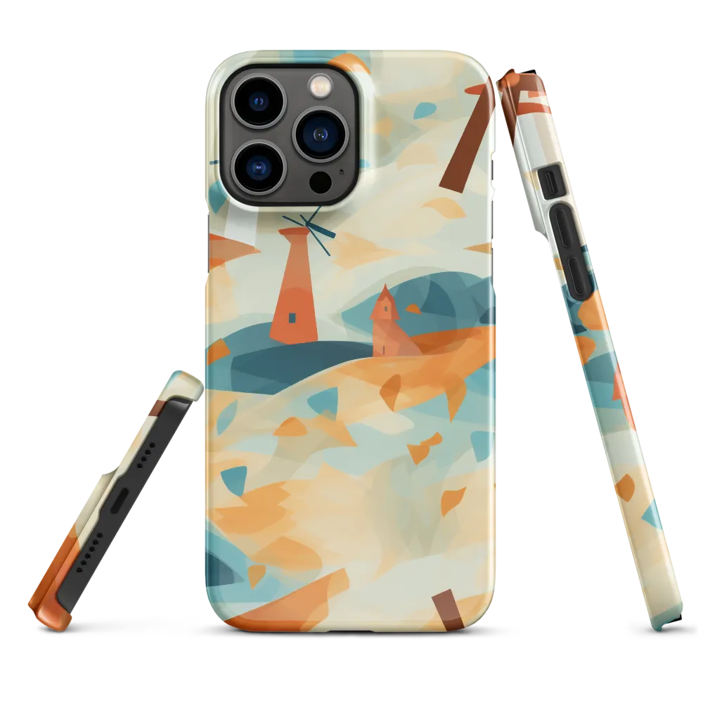 Whimsical Windmills in a Tranquil Landscape