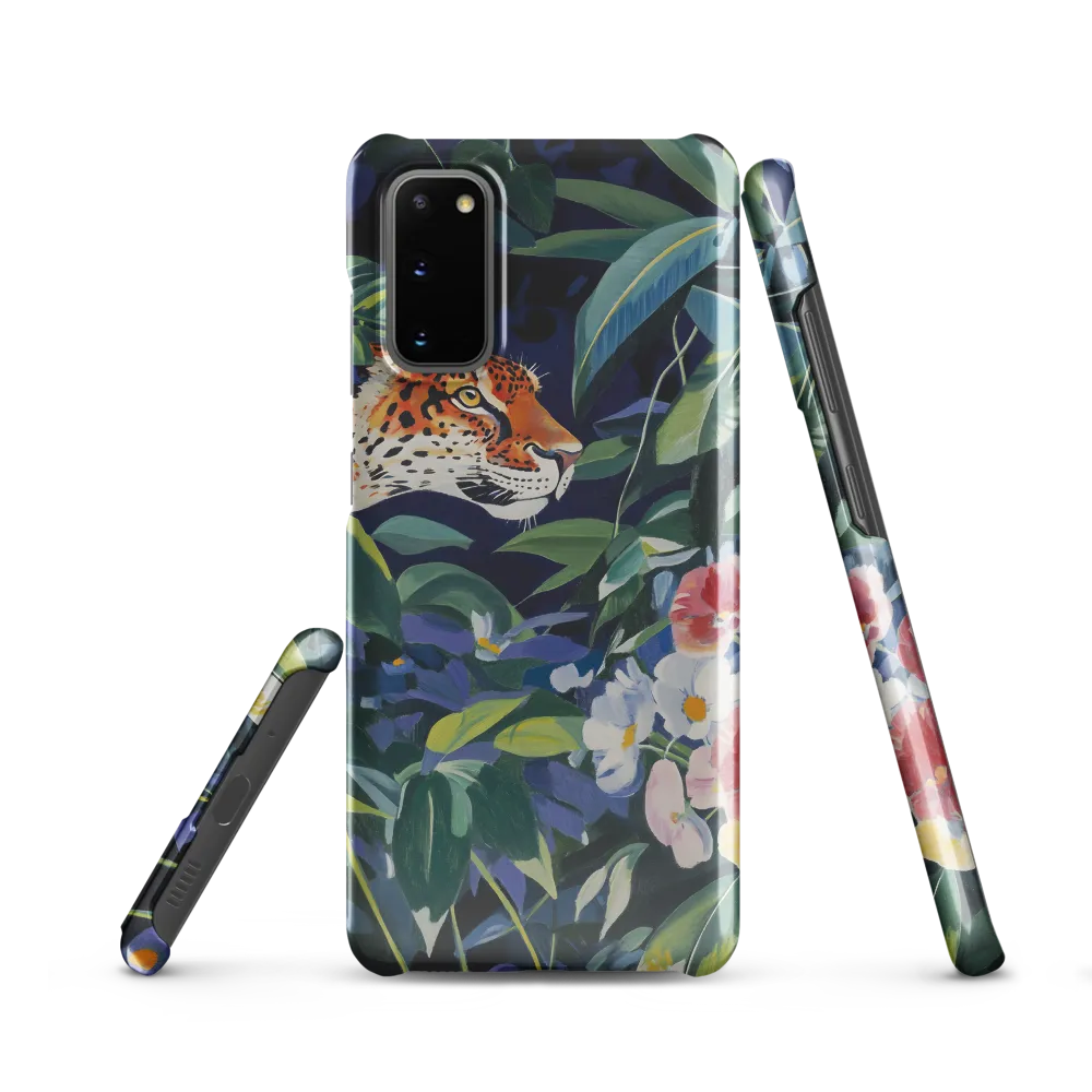 Hidden Majesty: The Jaguar Amongst Tropical Splendor | Phone Case |  S20 | Snap Case | Glossy