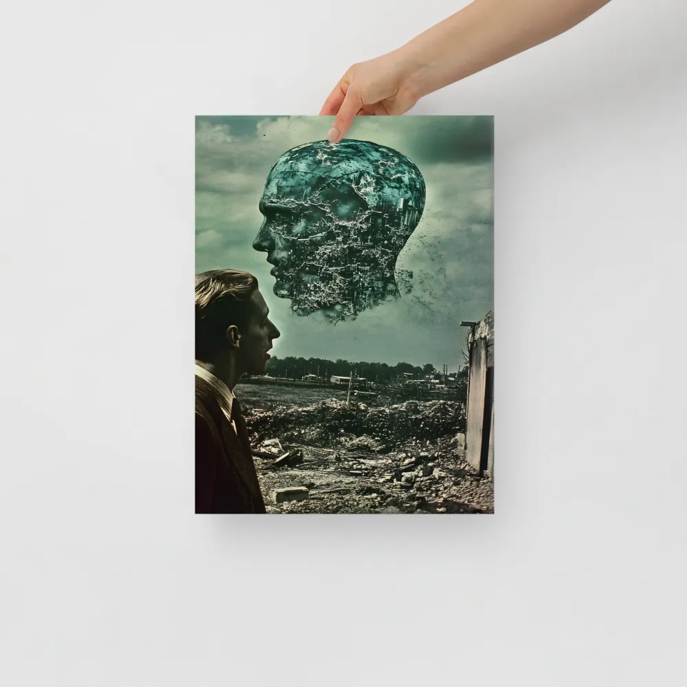 Ethereal Reflections: Identity in a Fragmented World | Canvas | 12″×16″