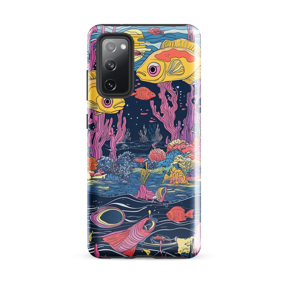 Underwater Dreamscape: A Playful Encounter | Phone Case |  S20 FE | Tough Case | Glossy