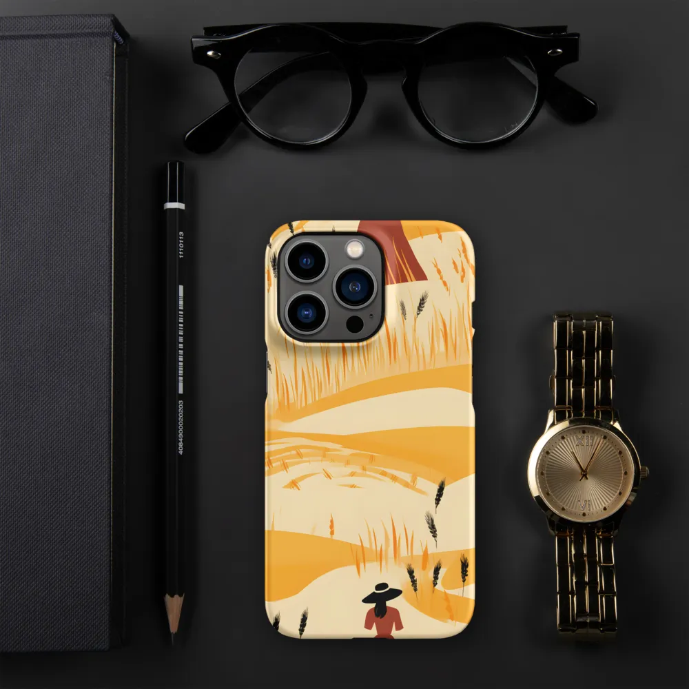 Embracing the Fields: A Floral Journey | Phone Case |  13 Pro | Snap Case | Matte