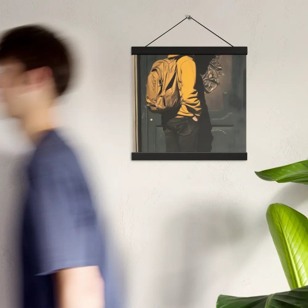 Silent Reflection | Poster With Black Wood Hanger | 12″×12″