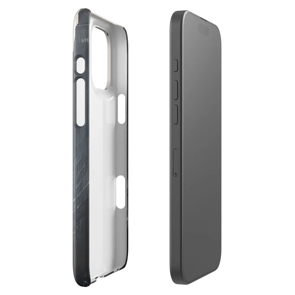 City Whispers: A Monochrome Reflection | Phone Case |  16 Pro Max | Snap Case | Glossy