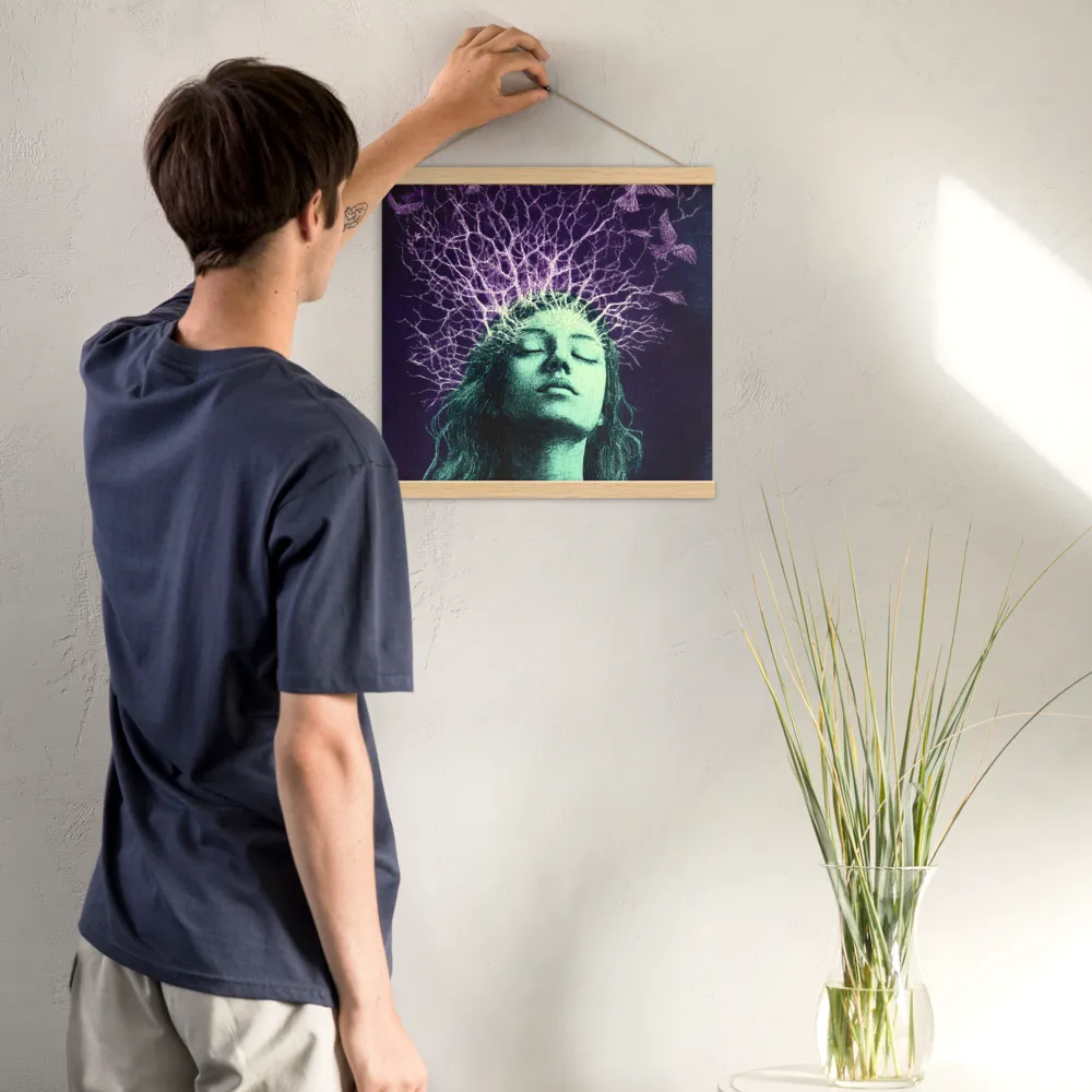 Whispers of Freedom | Poster With Oak Wood Hanger | 16″×16″