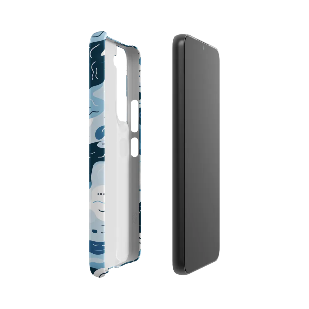 Flowing Waters: An Abstract Journey | Phone Case |  S22 | Snap Case | Matte