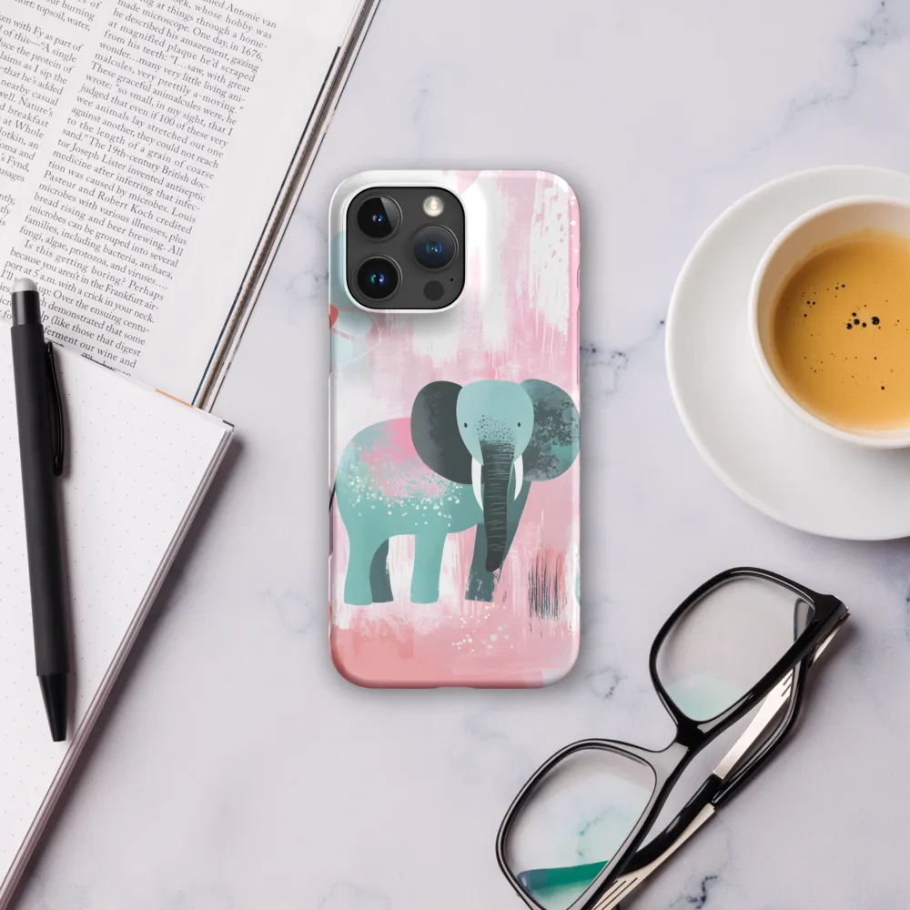 Whimsical Elegance: An Elephant's Serenade | Phone Case |  16 Pro Max | Snap Case | Matte