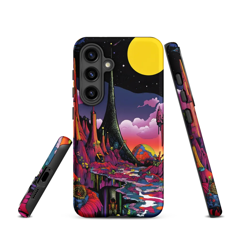 Celestial Dreams: A Journey Through an Alien Landscape | Phone Case |  S24 | Tough Case | Matte