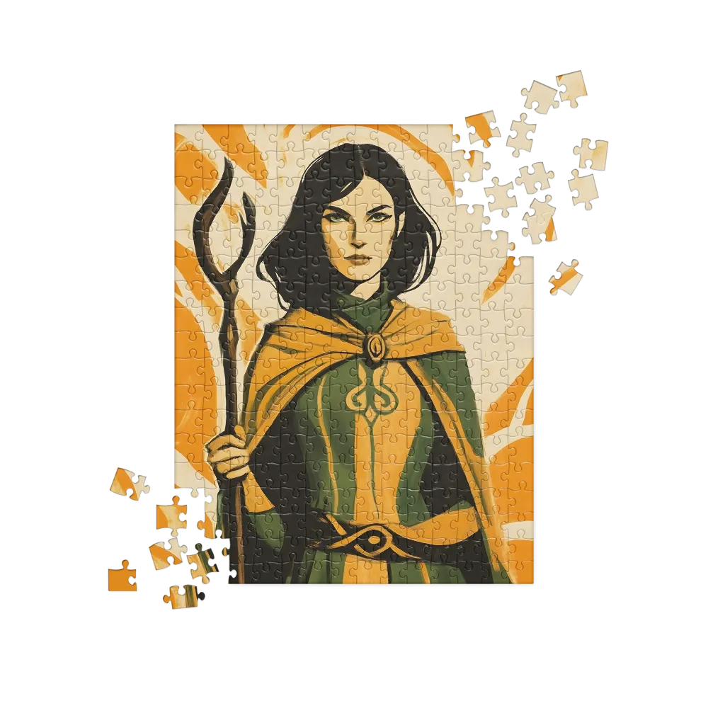 Sorceress of the Orange Realm | Jigsaw Puzzle | 252 pieces