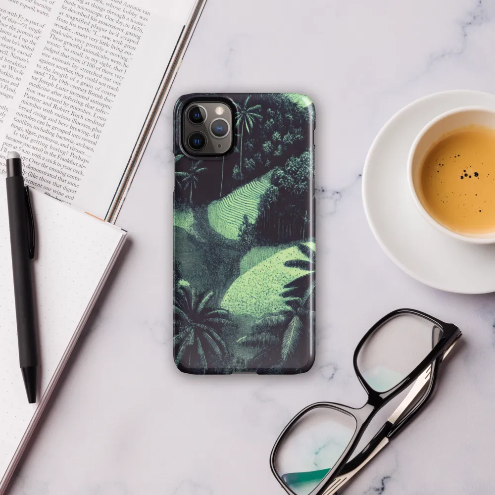 Harmony in Green: A Surreal Landscape | Phone Case |  11 Pro Max | Snap Case | Glossy