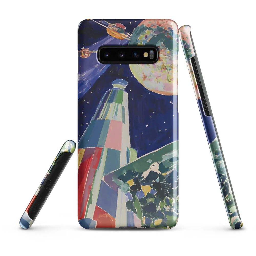 Galactic Dreams: A Surreal Exploration of Space | Phone Case |  S10 Plus | Snap Case | Glossy