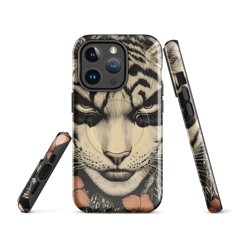 Feline Majesty: The Human-Leopard Connection | Phone Case |  14 Pro | MagSafe® Tough Case | Glossy