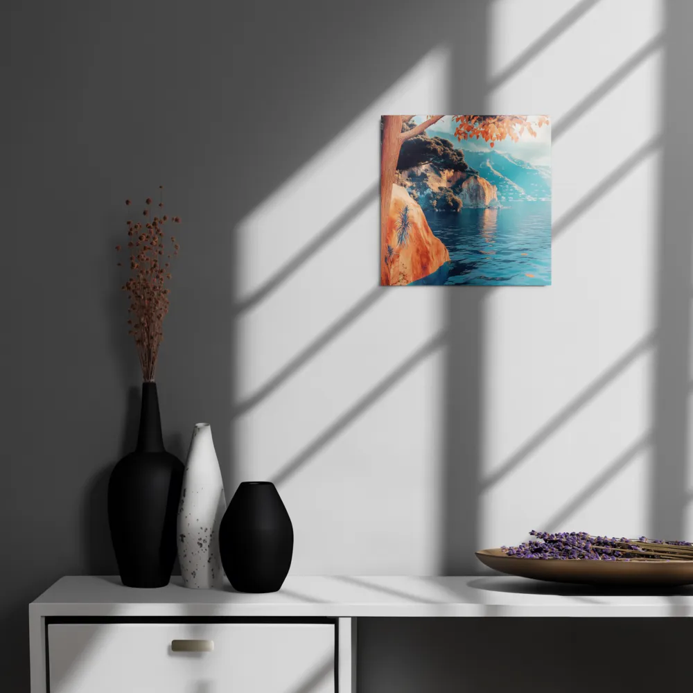 Elysian Waterscape | Metal Print | 12″×12″
