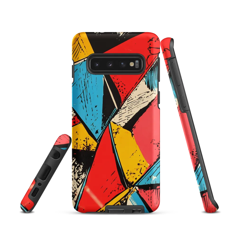 Dancing Triangles in Technicolor | Phone Case |  S10 | Tough Case | Matte