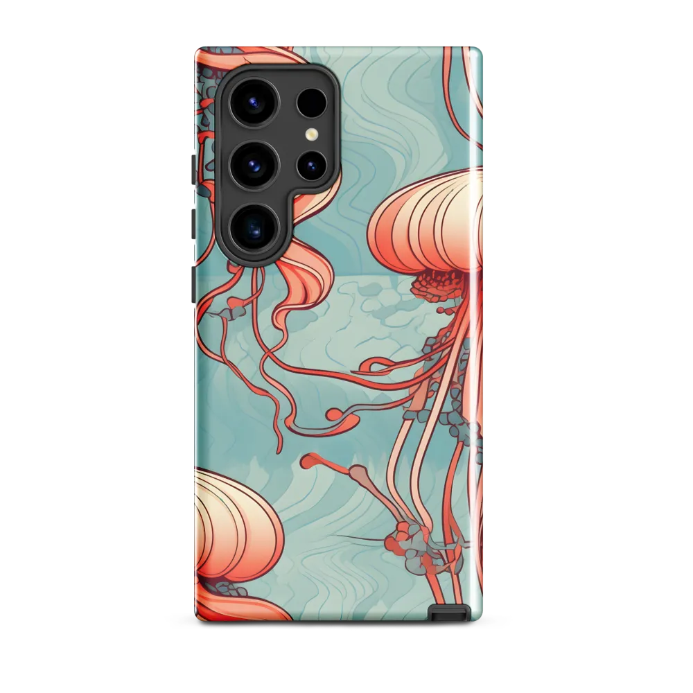 Ethereal Dance of Jellyfish | Phone Case |  S24 Ultra | Tough Case | Glossy