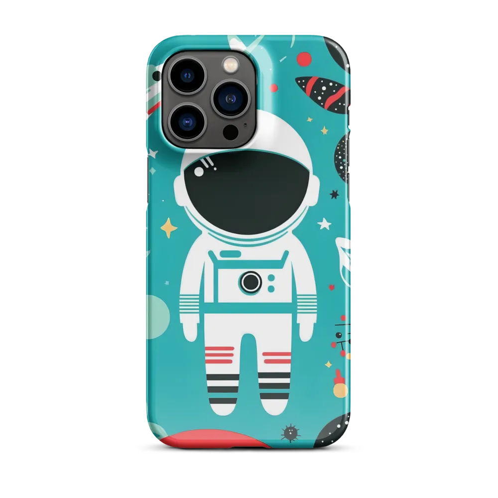 Whimsical Astronaut in Cosmic Wonderland