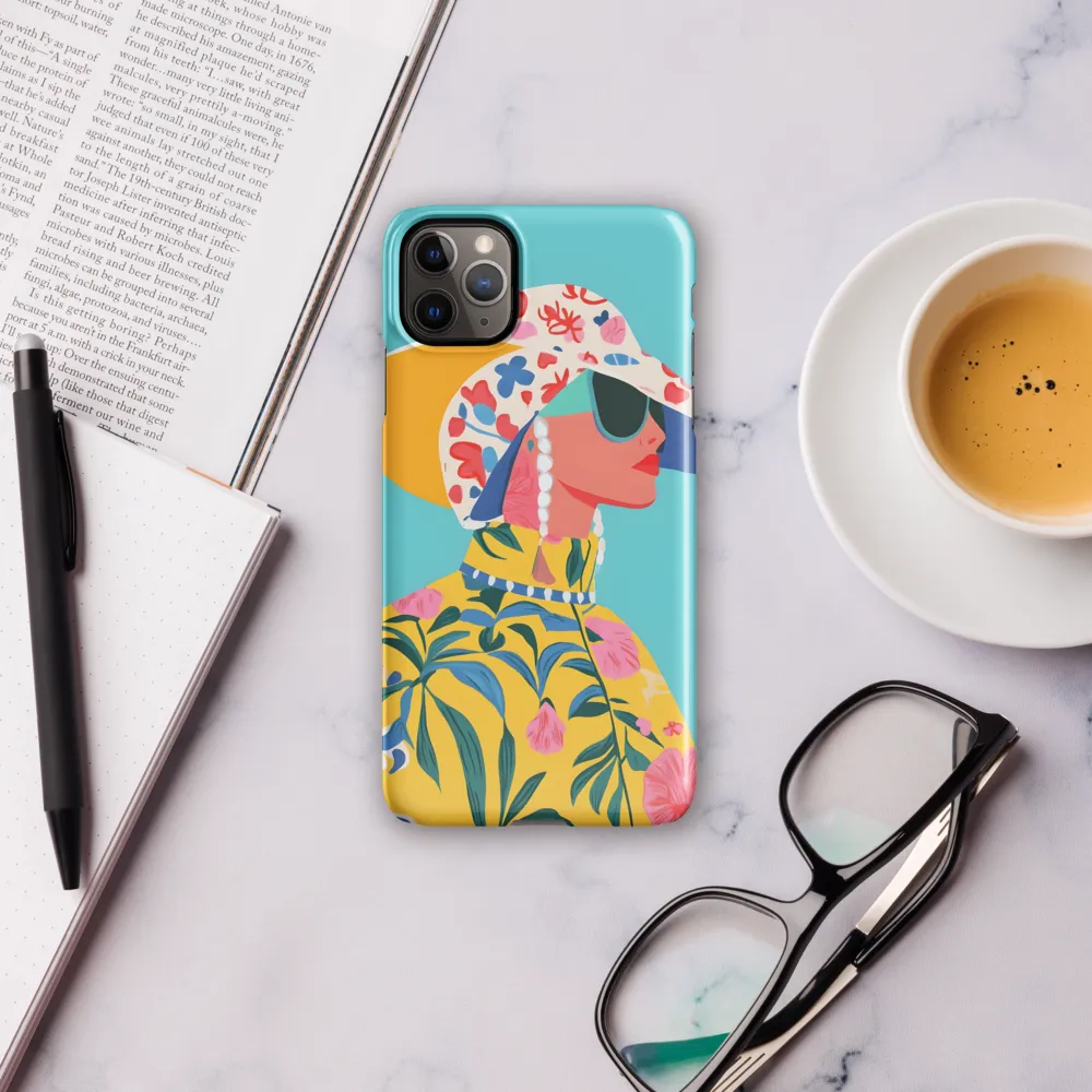 Tropical Confidence: A Fashion Portrait | Phone Case |  11 Pro Max | Snap Case | Glossy