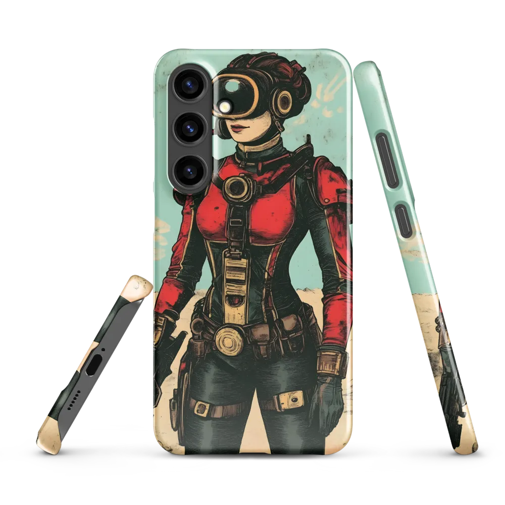 Futuristic Explorer: A Steampunk Adventure | Phone Case |  S24 Plus | Snap Case | Glossy