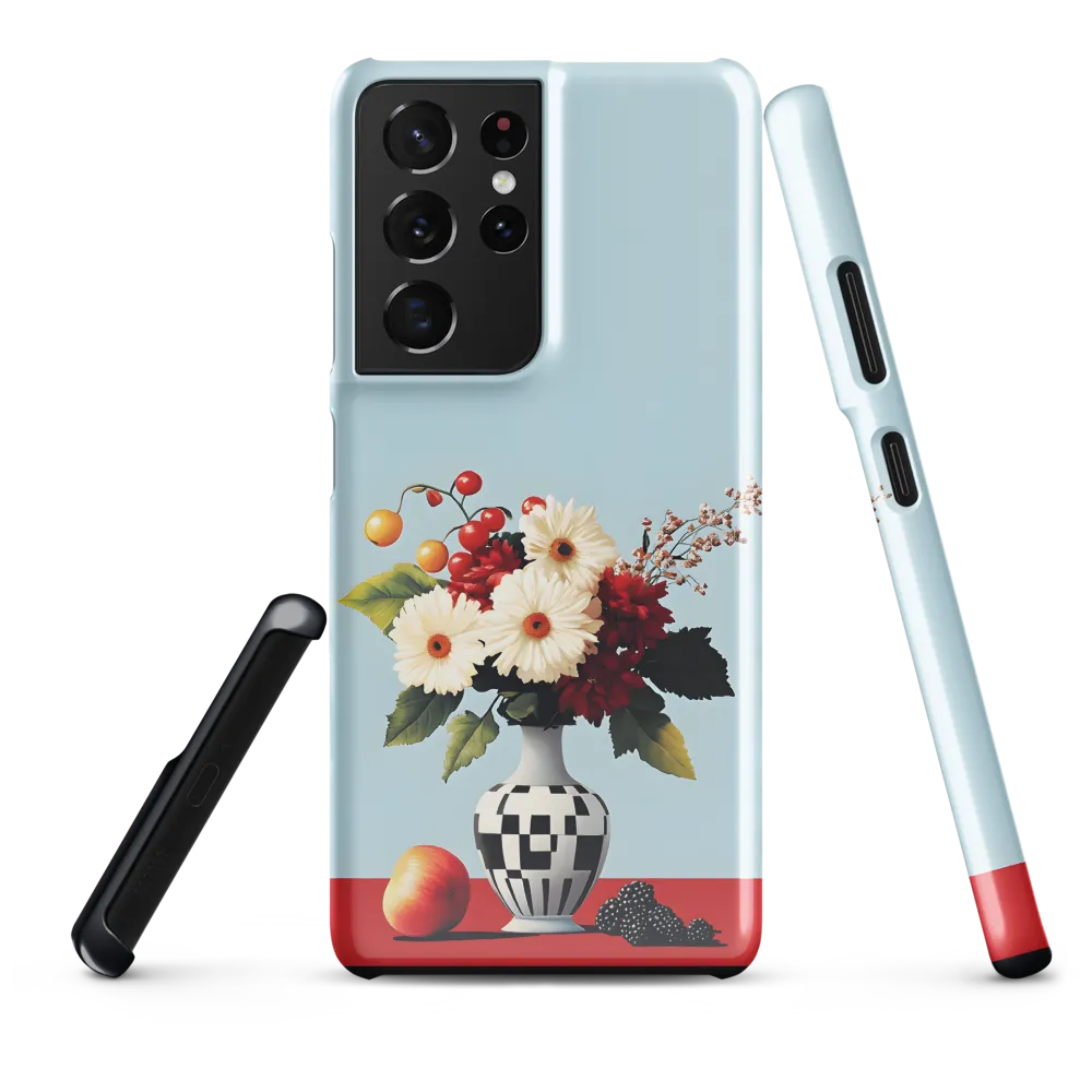Floral Symphony: A Modern Still Life | Phone Case |  S21 Ultra | Snap Case | Glossy