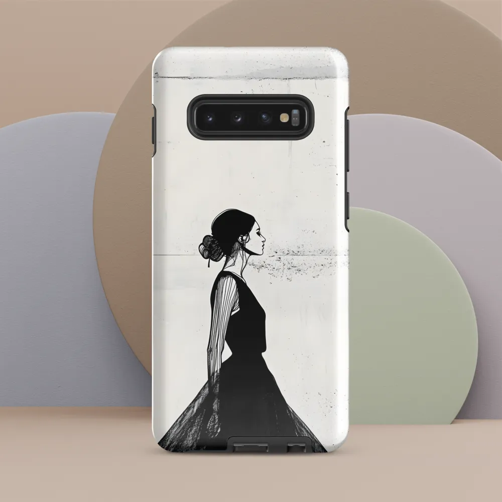 Elegance in Monochrome | Phone Case |  S10 Plus | Tough Case | Glossy