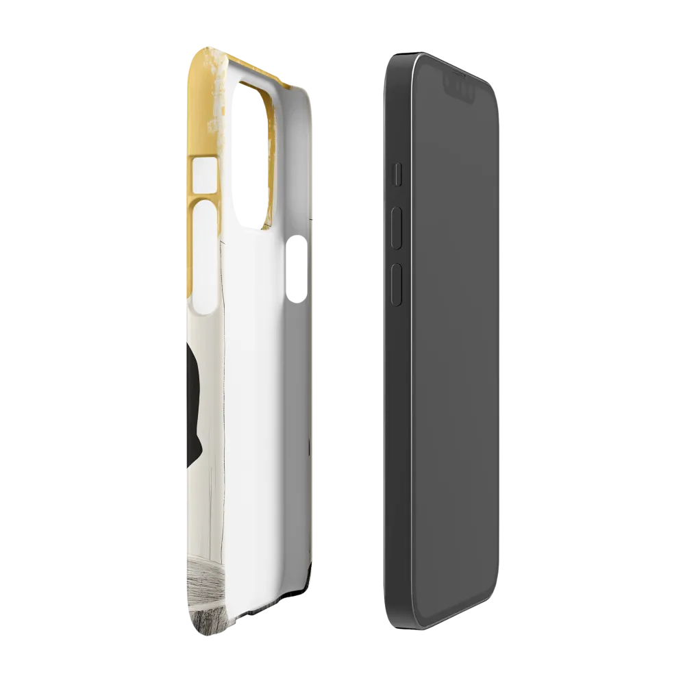 Golden Serenity: A Minimalist Portrait