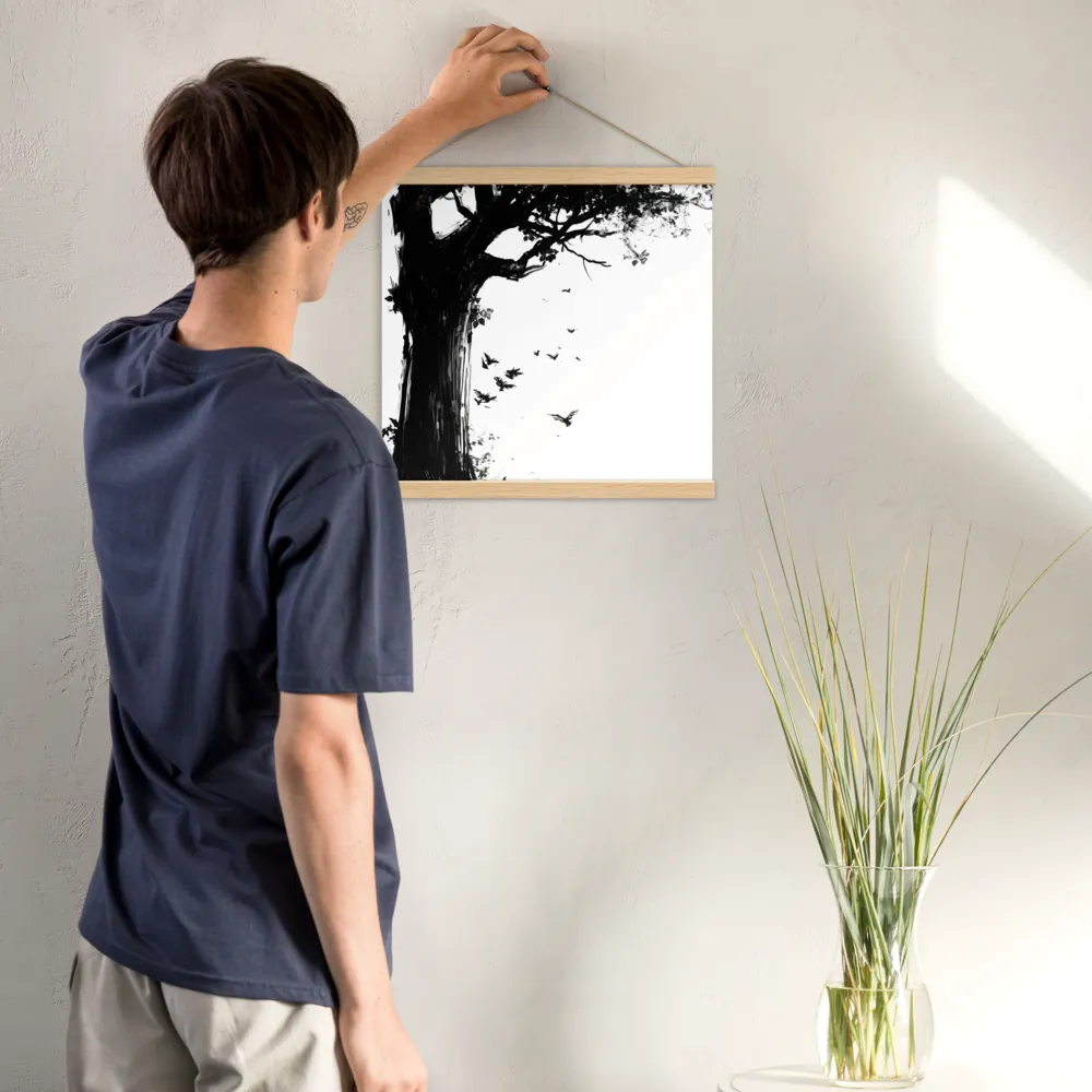 Whispers of Nature | Poster With Oak Wood Hanger | 16″×16″