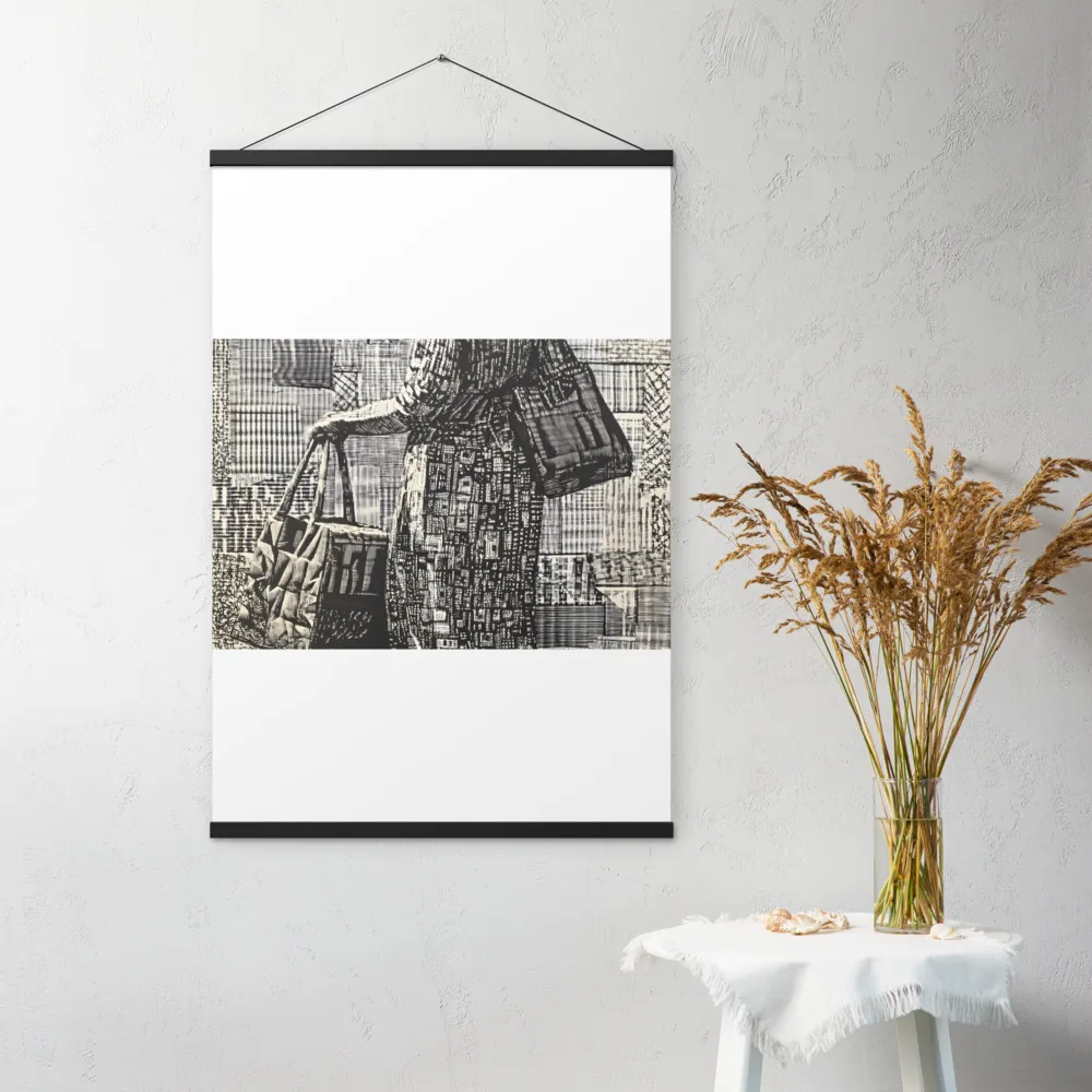 Urban Reflections: A Shopping Narrative | Poster With Black Wood Hanger | 24″×36″