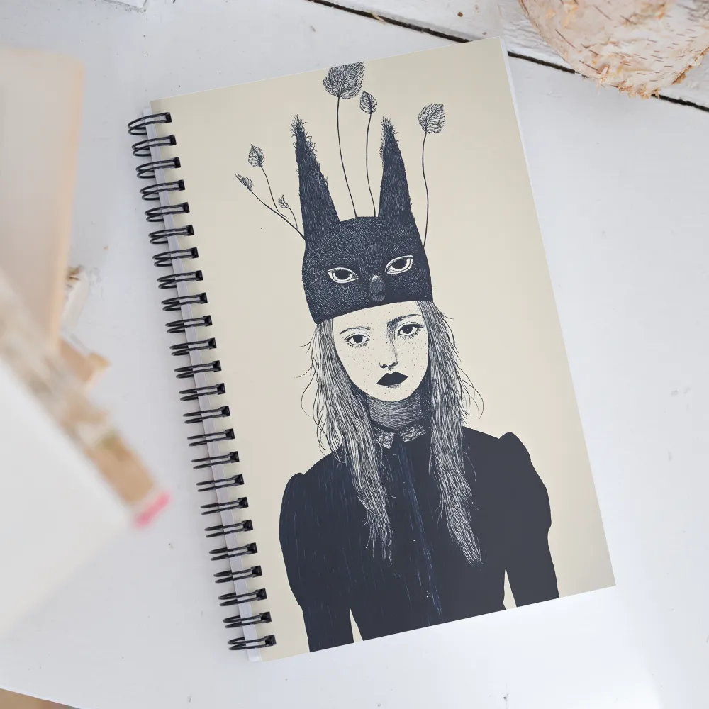 The Enigmatic Mask | Spiral Notebook