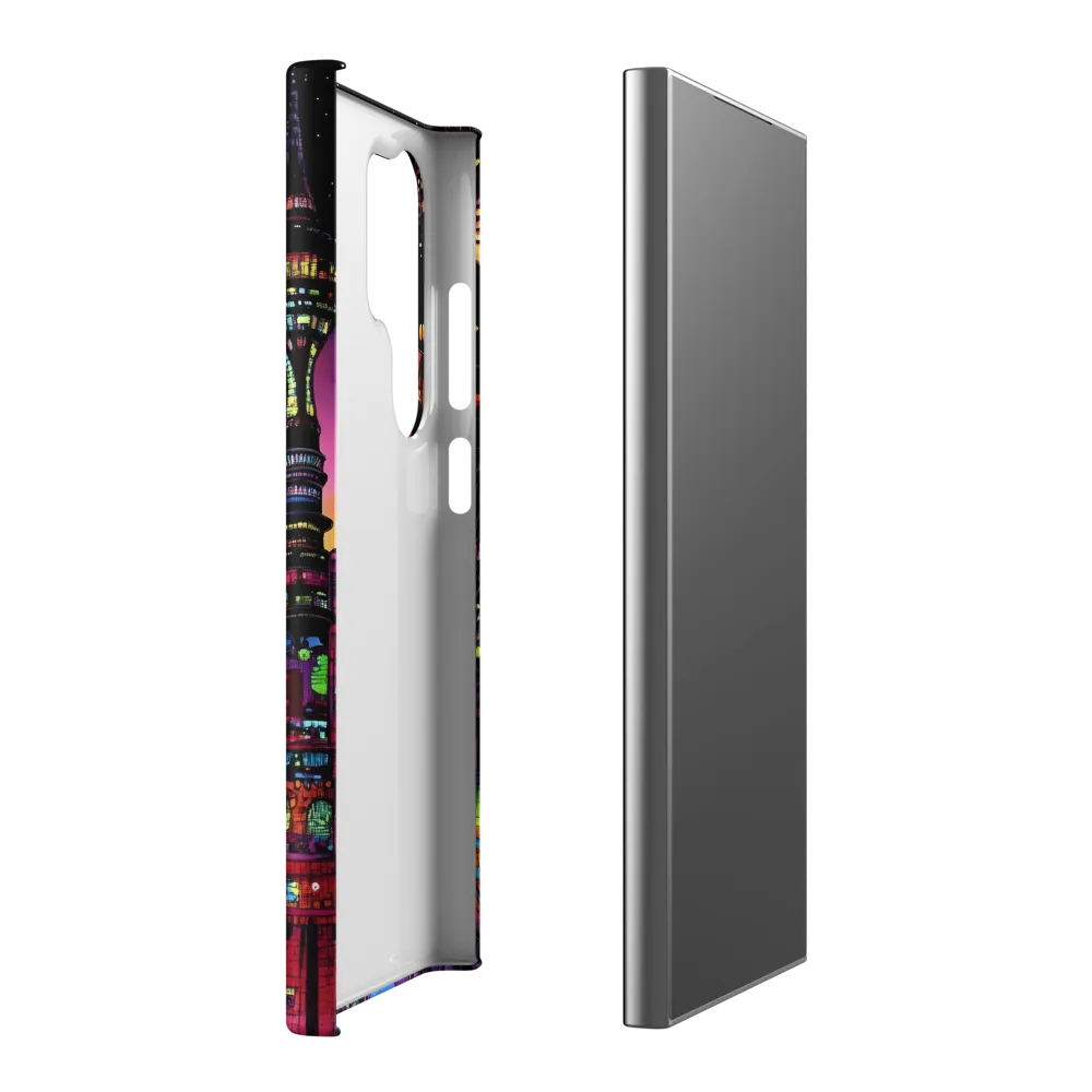 Futuristic Cityscape at Dusk | Phone Case |  S24 Ultra | Snap Case | Matte