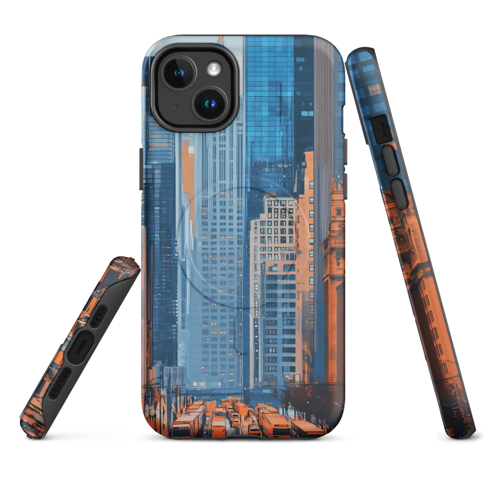 Urban Symphony in Blue and Orange