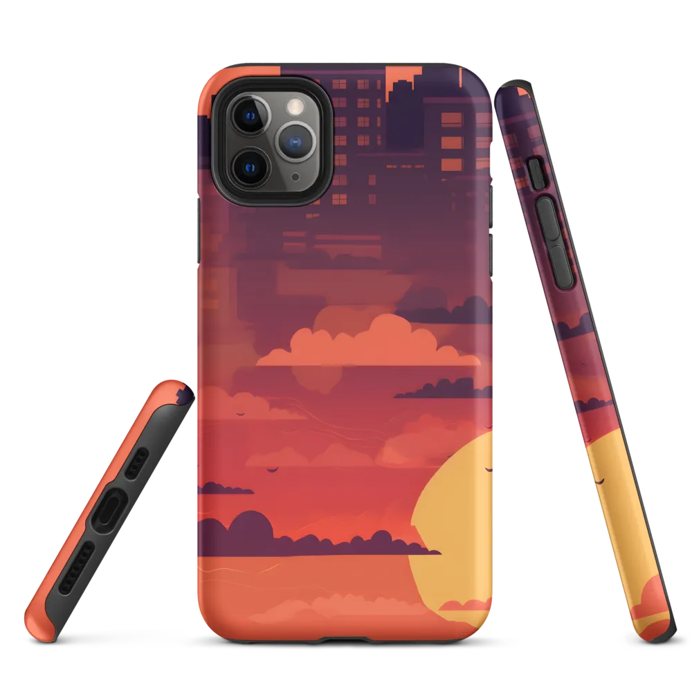 Urban Dusk: A Symphony of Cityscapes | Phone Case |  11 Pro Max | Tough Case | Matte