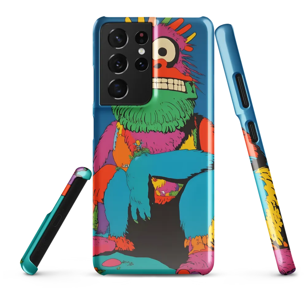 Whimsical Giant: A Playful Monster Encounter | Phone Case |  S21 Ultra | Snap Case | Glossy