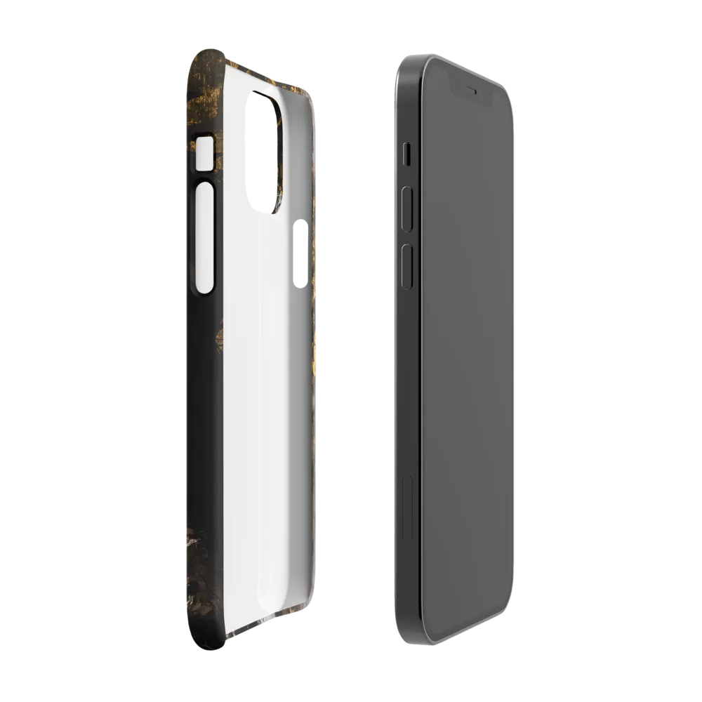 Golden Elegance: A Modern Profile Portrait