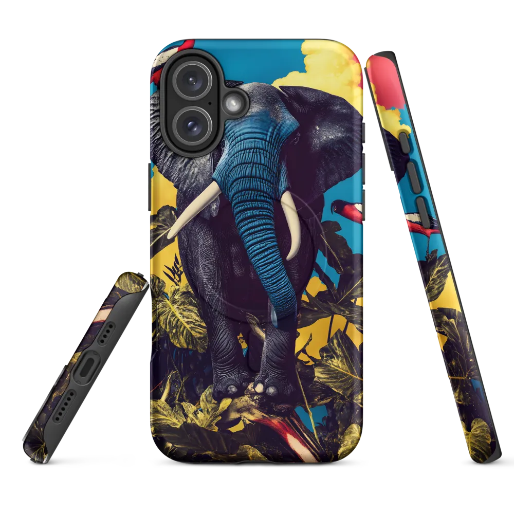 Elephant Dreams in Vibrant Colors | Phone Case |  16 Plus | MagSafe® Tough Case | Matte