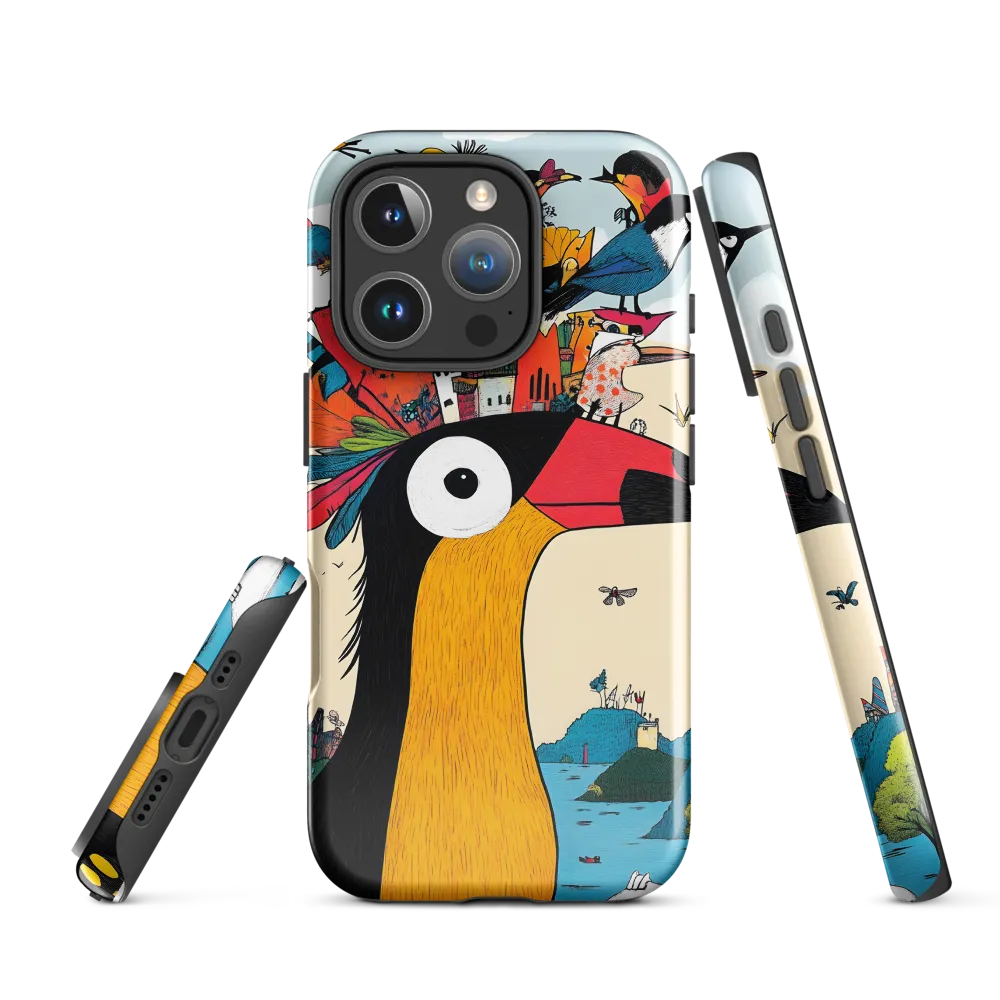 The Whimsical Birdscape | Phone Case |  16 Pro | Tough Case | Glossy